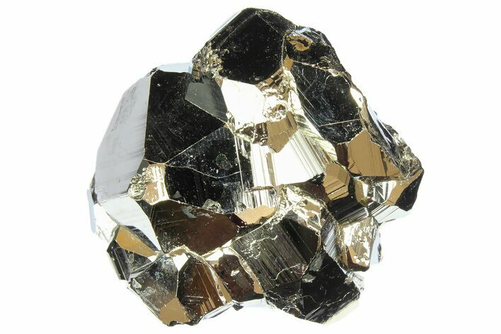Shiny, Pyrite Crystal Cluster - Peru #167693